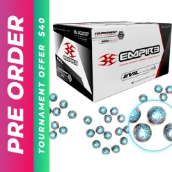 Empire Ultra Evil 2000 Paintballs Metallic Silver Shell Nuclear Pink Fill (Preorder Now And Pickup At Event)