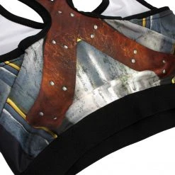 Valken Grit Women’s Racerback Padded Sports Bra, Warrior Breastplate