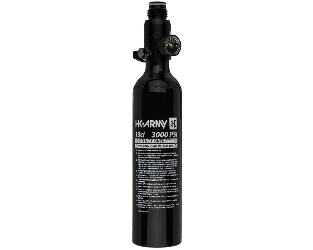 HK Army 13CI / 3000PSI ALUMINUM COMPRESSED AIR TANK - BLACK