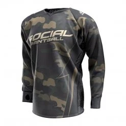 Social Paintball Woodland Camo SMPL Paintball Jersey