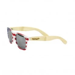 Social Paintball Bamboo Wood Sunglasses, American Flag