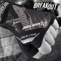 VIRTUE BREAKOUT GLOVES - PRO HALF HAND - GRAPHIC BLACK