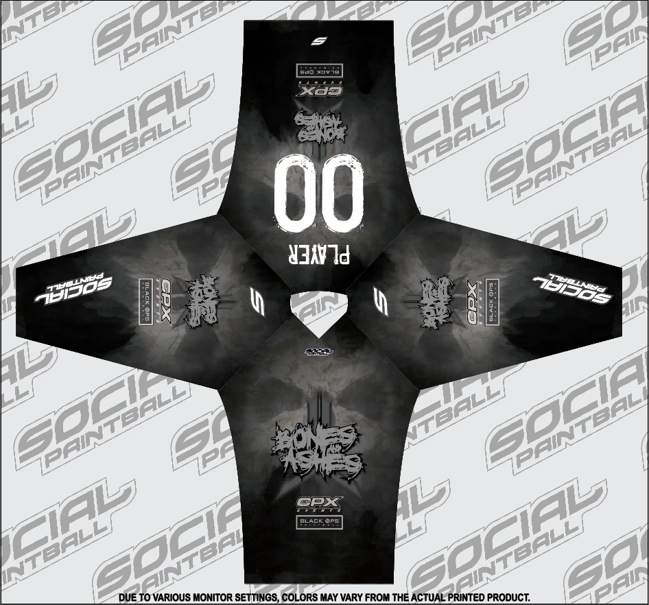 Social Paintball 2018 CPX Bones And Ashes 1 Custom Event SMPL Jersey