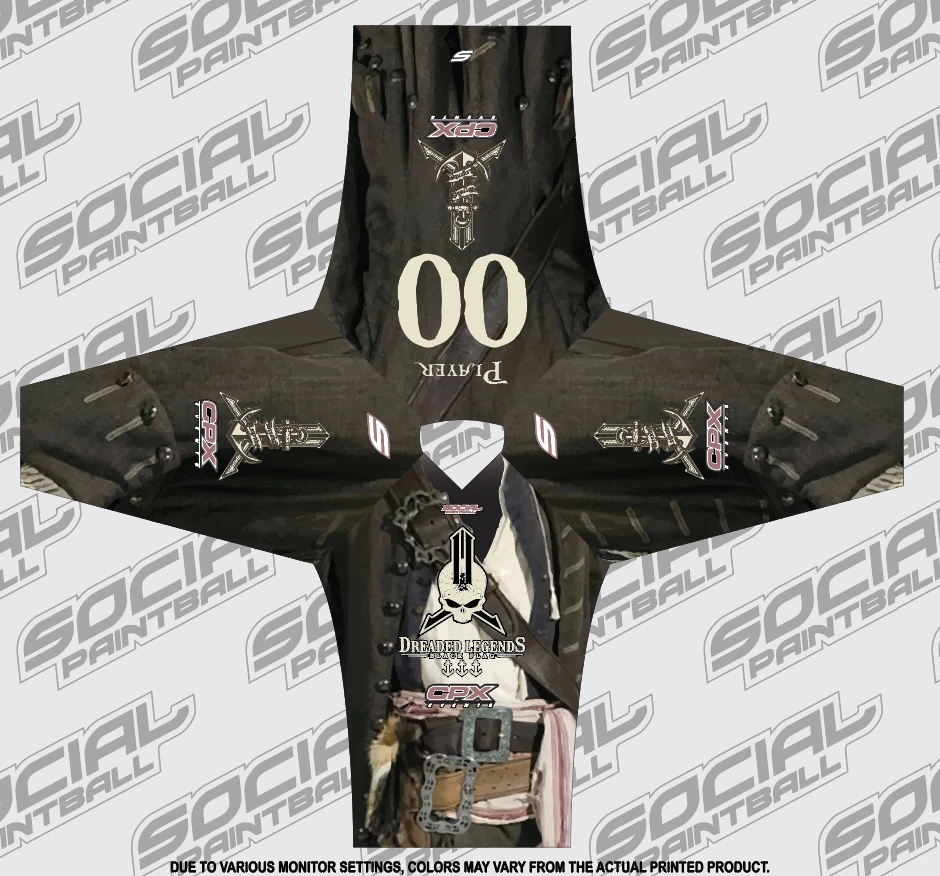 Social Paintball 2018 CPX Dreaded Legends 3 Custom Event SMPL Jersey