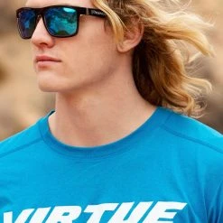 VIRTUE V-PARAGON POLARIZED SUNGLASSES - POLISHED ICE BLACK